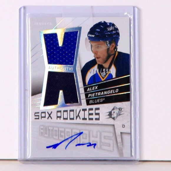 Alex Pietrangelo 2008/09 SPx Rookie Card 060/999 Card #180 St. Louis Blues NHL - Picture 1 of 2